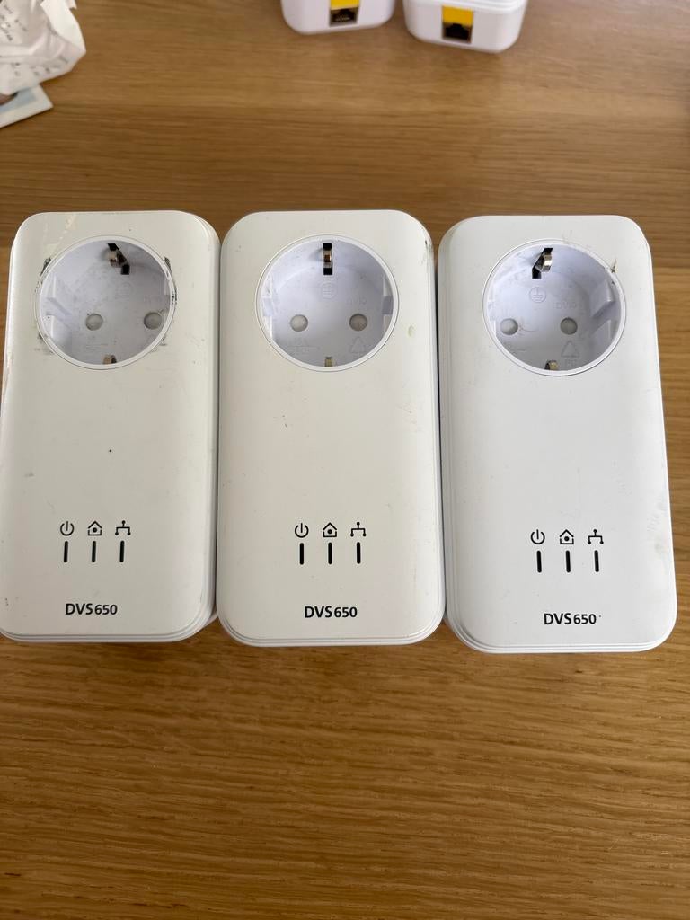 Devolo DVS650 Powerline Adapters (3 stuks), Ophalen of Verzenden, Gebruikt