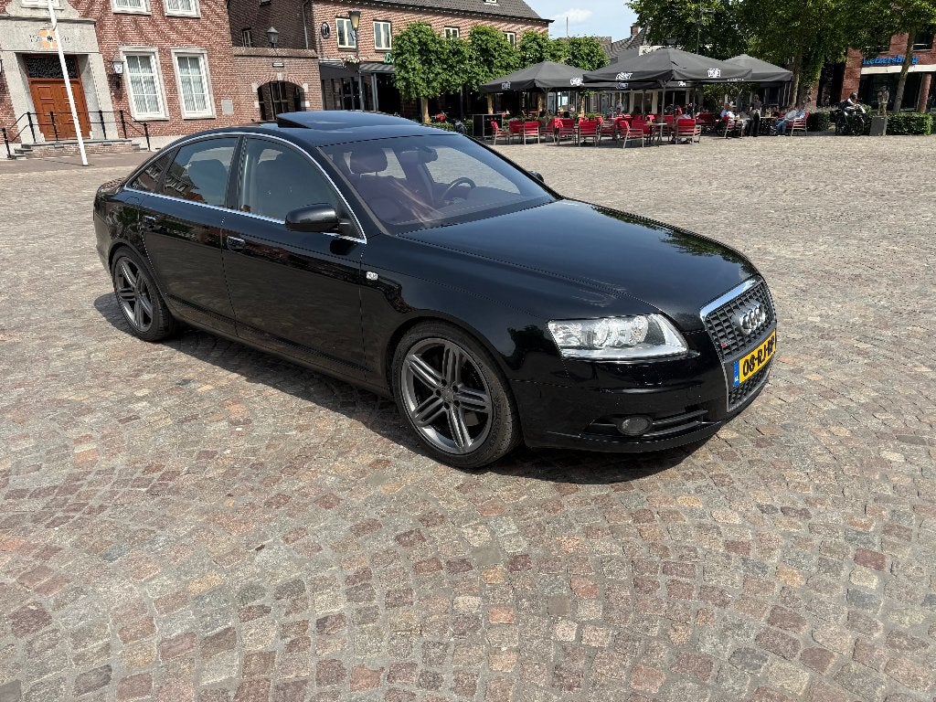 Audi A6 3.0 TDI 165KW S-line Quattro zeer compleet!, Auto's, Automaat, Zwart, Zwart, Diesel