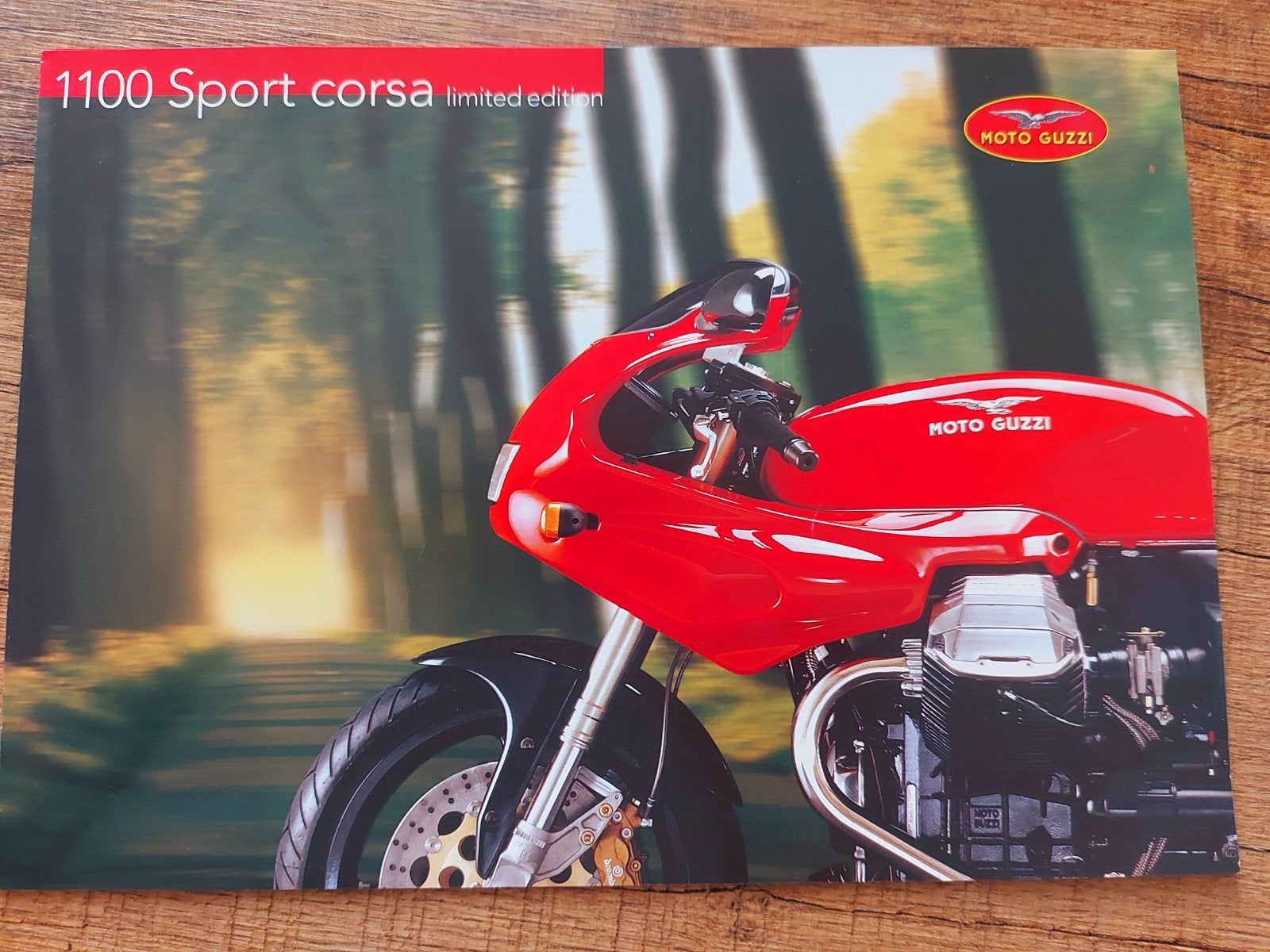 Moto Guzzi 1100 Sport corsa limited edition motor folder (D), Ophalen of Verzenden, Moto Guzzi