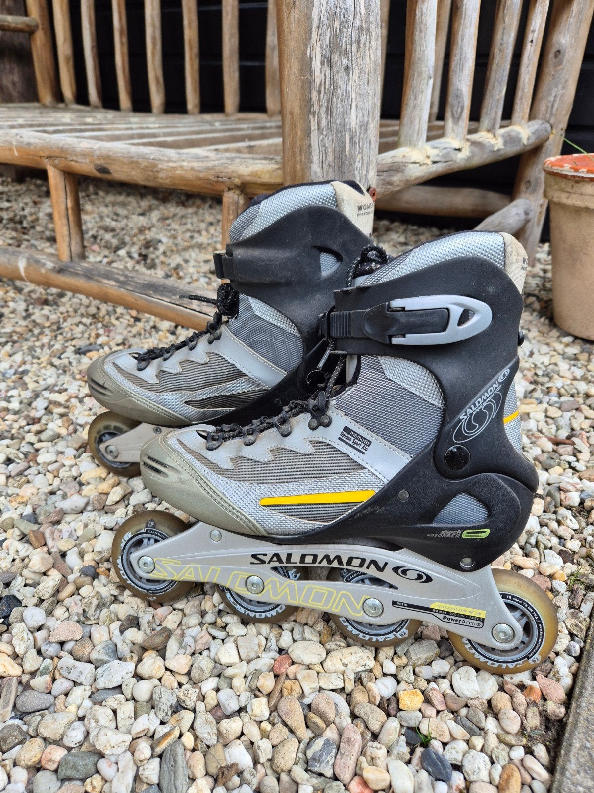 Salomon inline skates - Maat 41 - Zwart, grijs, geel, Sport en Fitness, Skeelers, Ophalen of Verzenden, Gebruikt, Overige merken