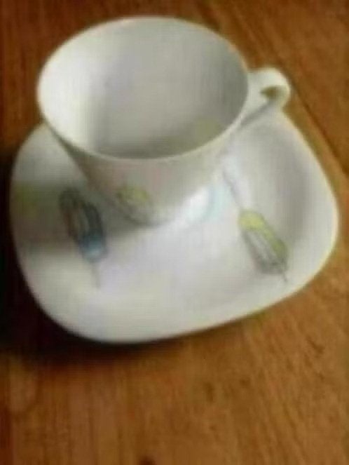 Kop en schotel merk: Jenny ( vintage ), Ophalen of Verzenden, Zo goed als nieuw, Overige stijlen, Kop(pen) en/of Schotel(s)