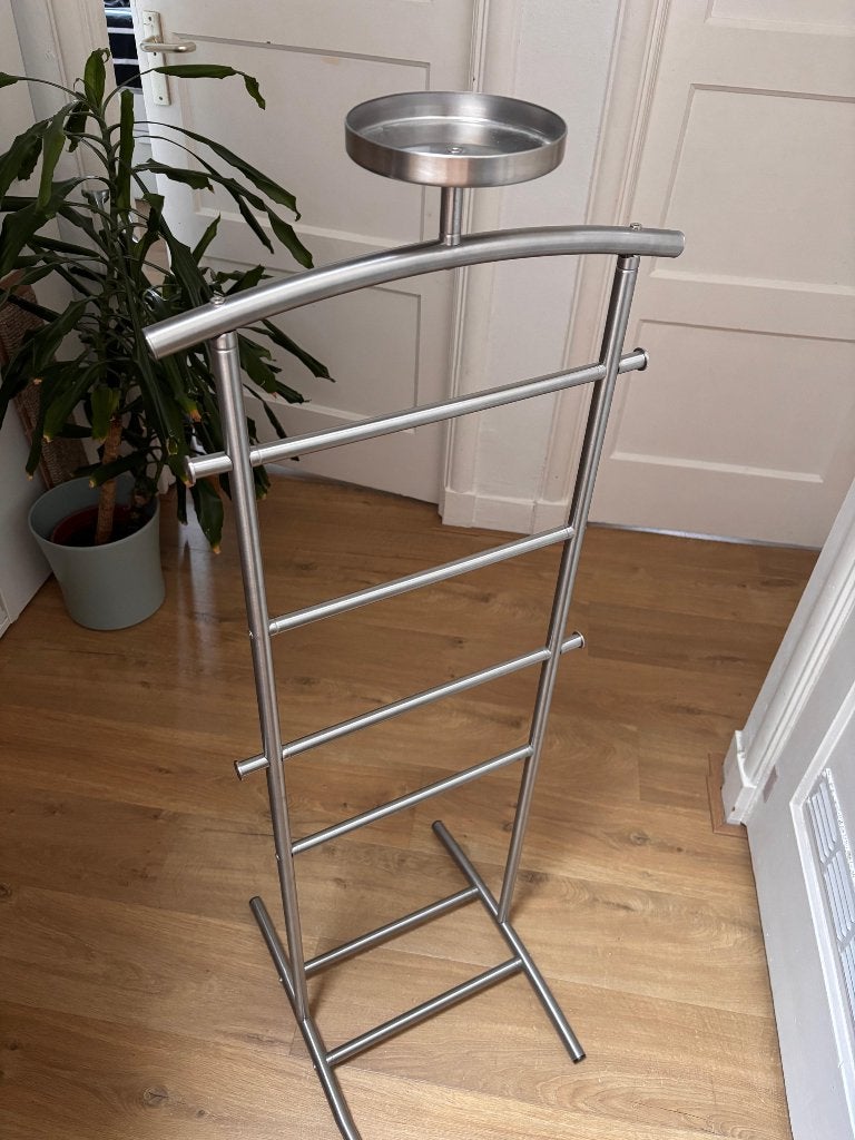 Dressboy IKEA GRUNDTAL RVS kledingrek ZGAN, Ophalen, Zo goed als nieuw