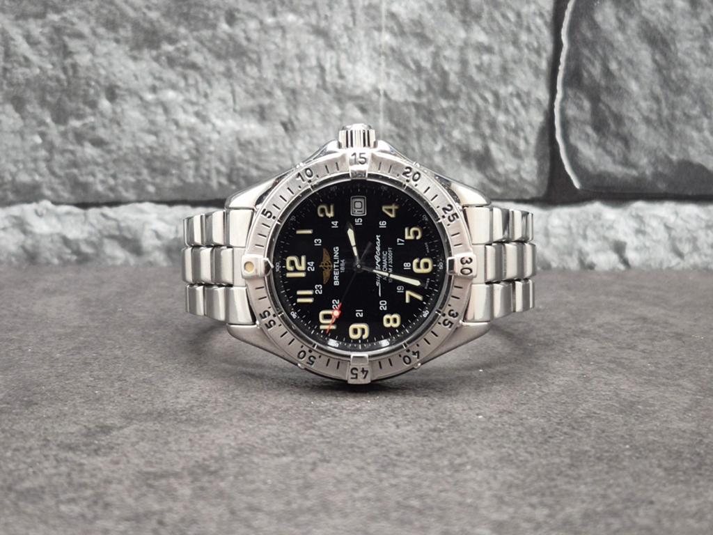 Breitling Superocean 41mm automatic, watch only, Sieraden, Tassen en Uiterlijk, Horloges | Heren, Staal, Staal, Breitling, Polshorloge