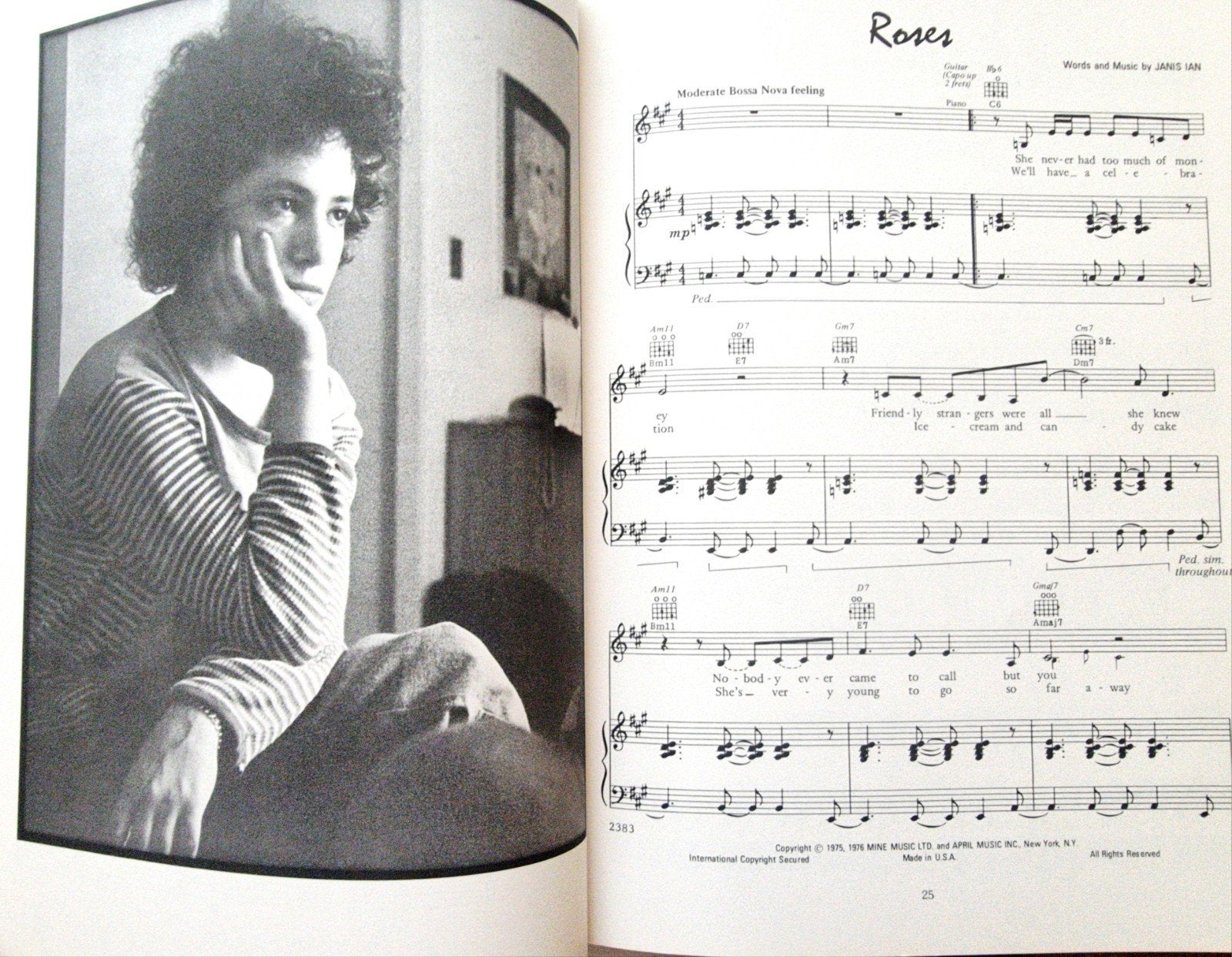 Janis Ian - Aftertones Songbook (1975) Vintage Art15, Muziek en Instrumenten, Gebruikt, Gitaar, Ophalen of Verzenden, Artiest of Componist