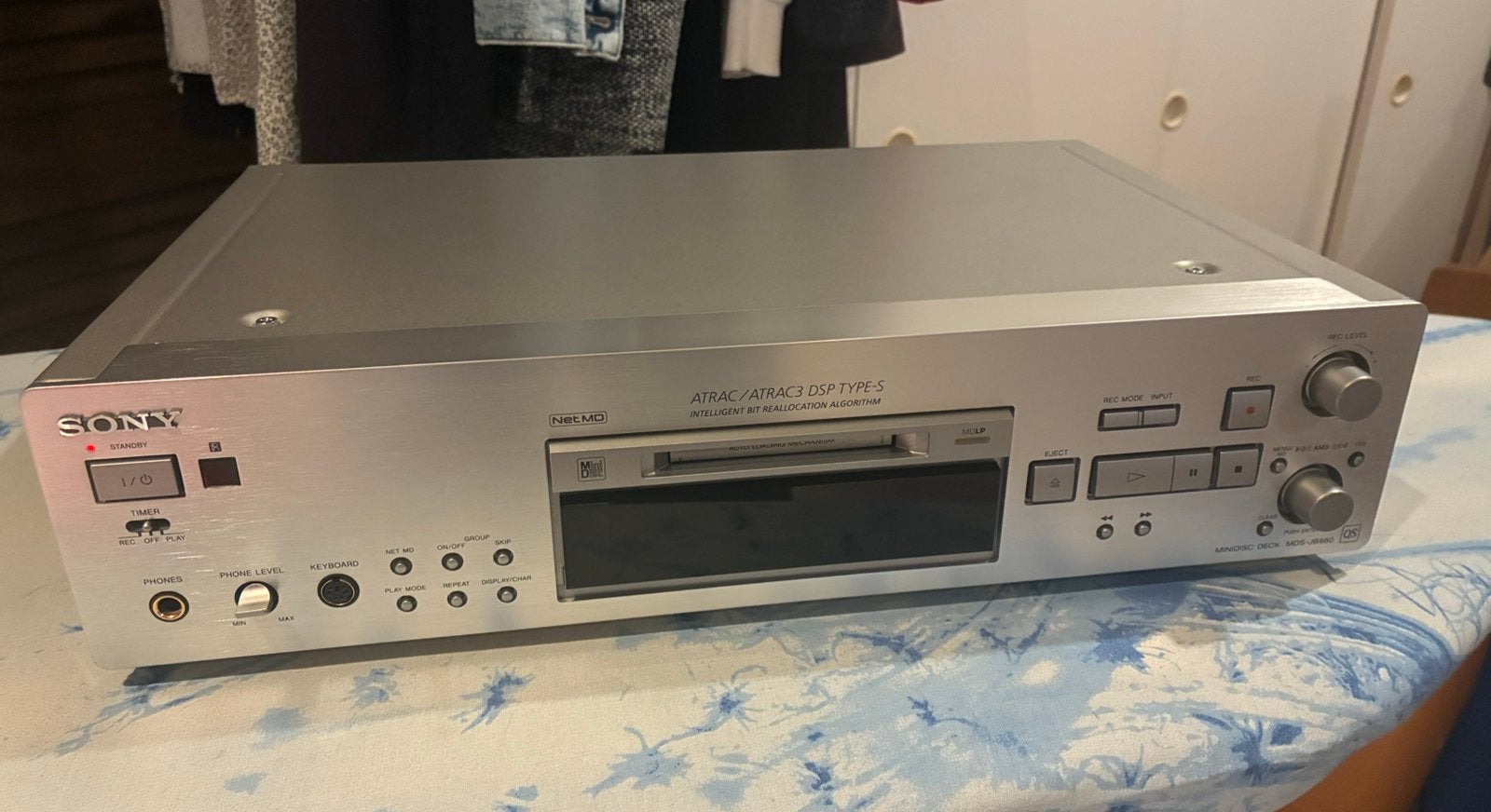 Sony MDS-JB 980 QS minidiscspeler, Ophalen, Minidisc-recorder