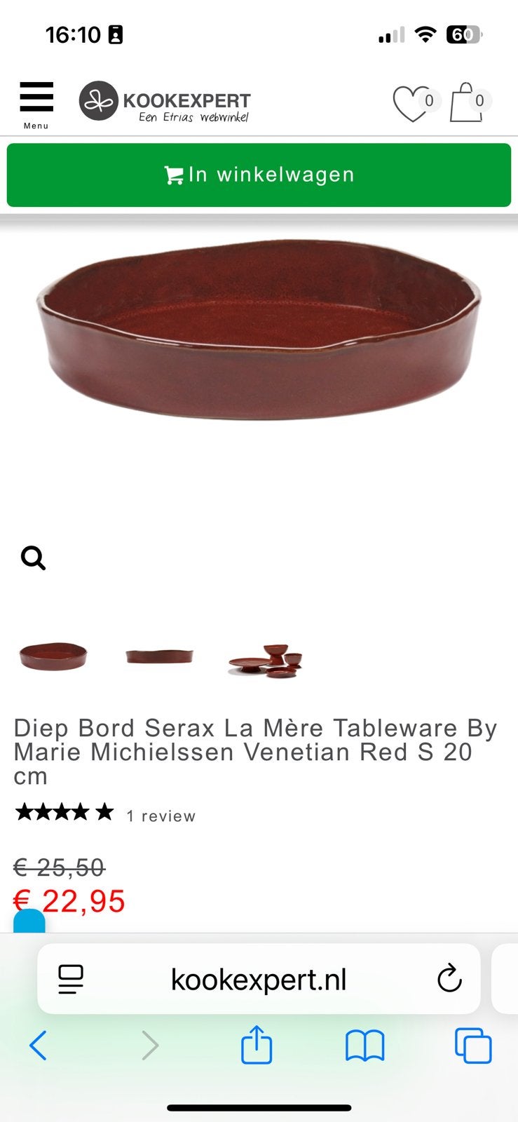 Serax, Ophalen of Verzenden, Zo goed als nieuw, Rond, Minder dan 30 cm