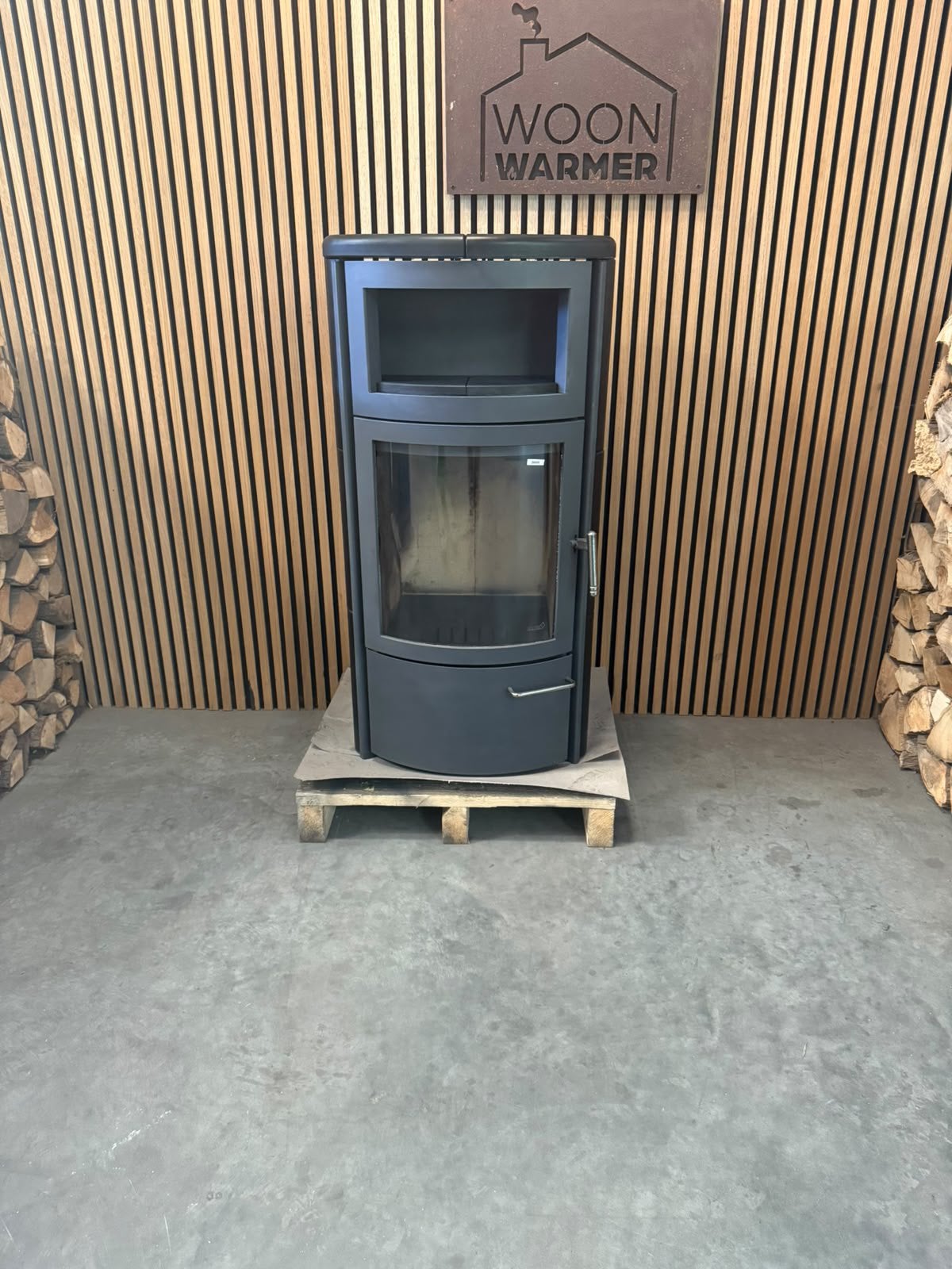 26116 Speksteenkachel Hark8kw, Ophalen, Info@woonwarmer.nl, Gebruikt, Houtkachel
