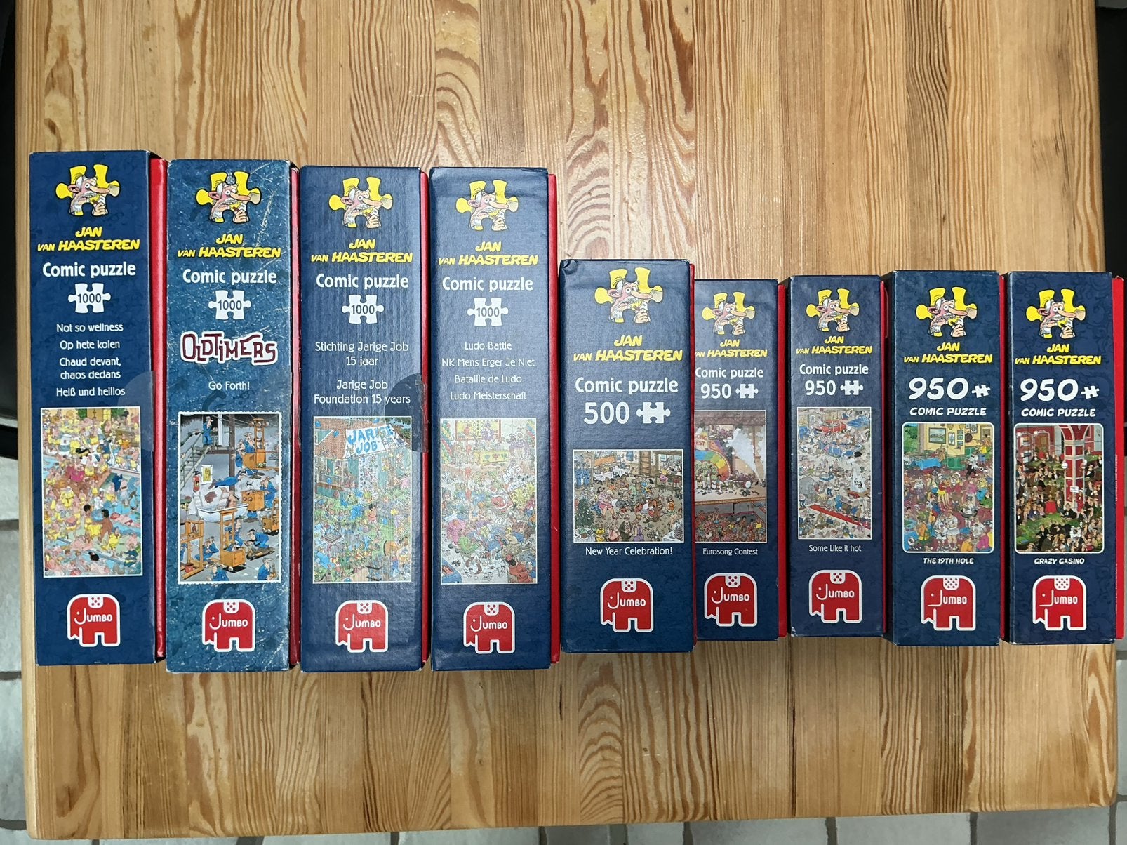 Jan van Haasteren legpuzzels (diverse aantal stukjes), Eén comic, Ophalen, Zo goed als nieuw, Europa