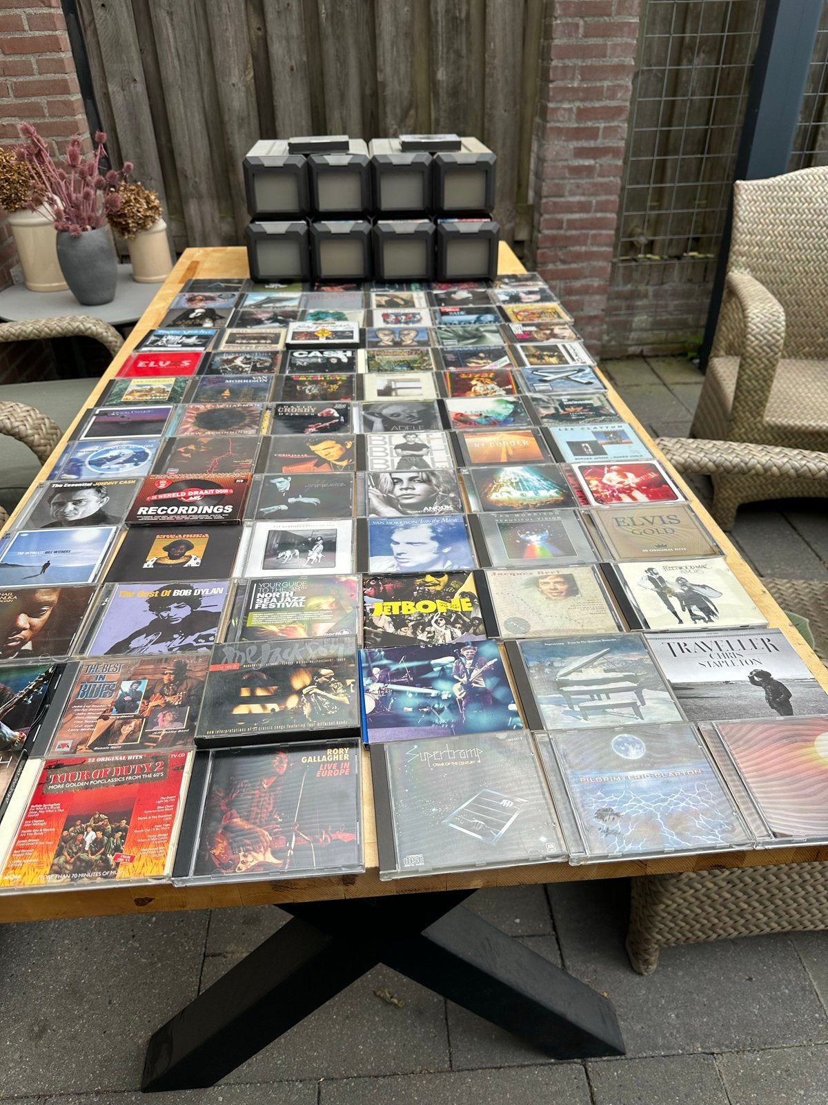 Grote CD Verzameling (140 stuks) jaren 60-70 + 8 opbergboxen, Ophalen, Rock, Zo goed als nieuw, Verzamelalbum