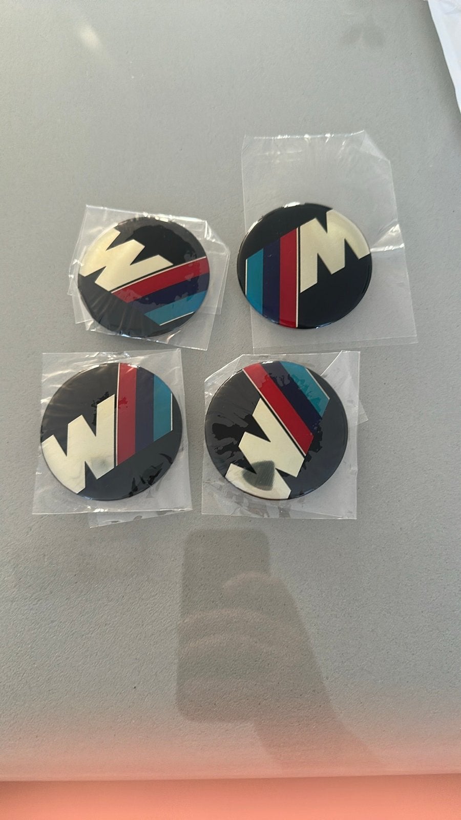 4 Nieuwe BMW M Power Naafdoppen Naafstickers Velgstickers, Ophalen of Verzenden