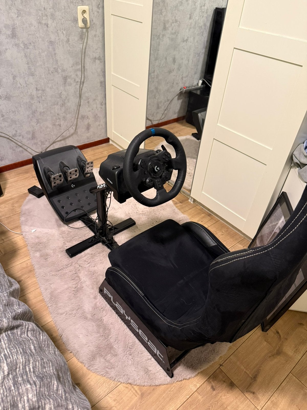 Playseat met logitech g923, Spelcomputers en Games, Ophalen, Zo goed als nieuw, Playseat of Racestoel