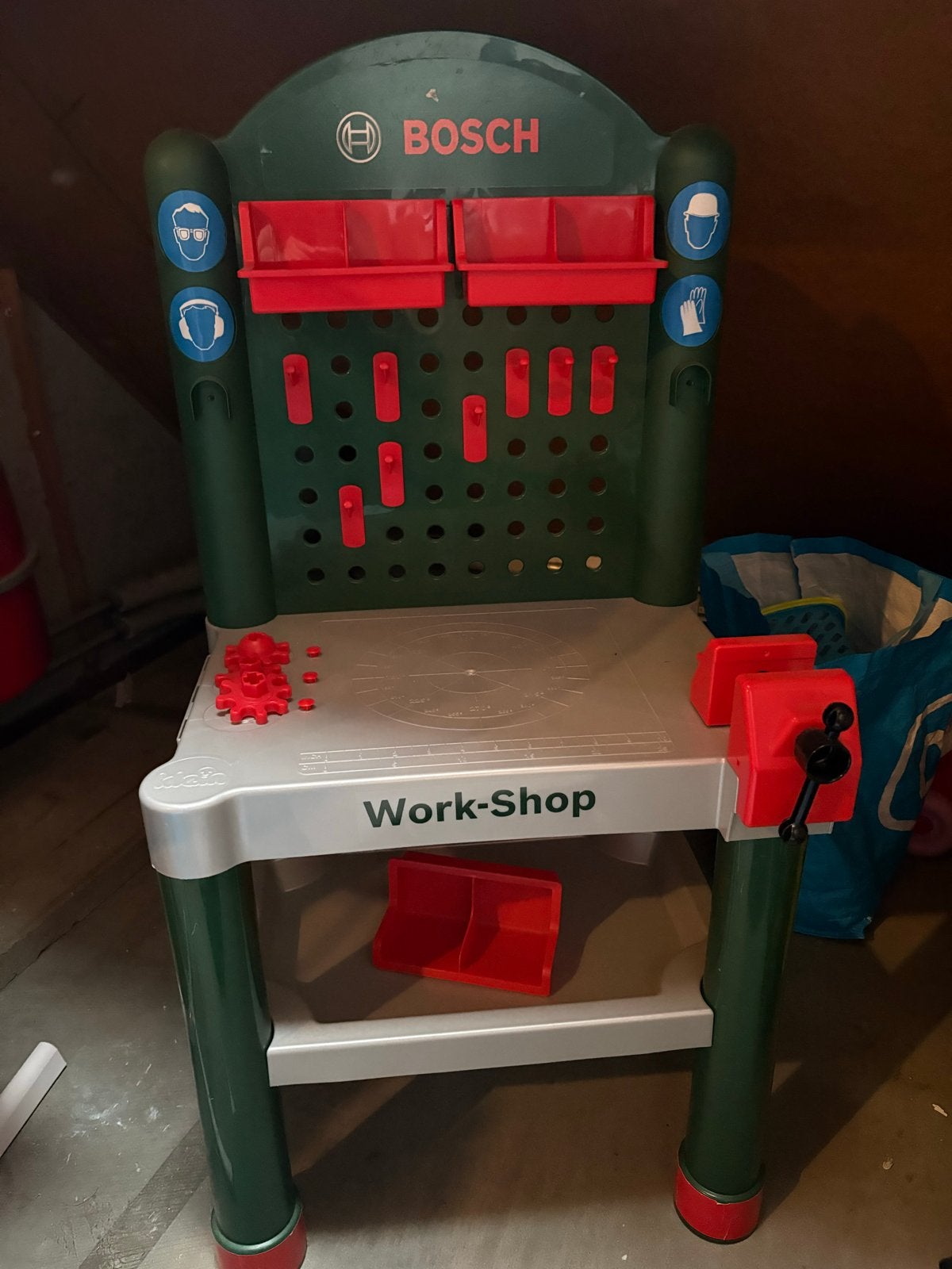 Bosch Werkbank Speelgoed met Gereedschap, Kinderen en Baby's, Ophalen, Gebruikt, Jongen of Meisje