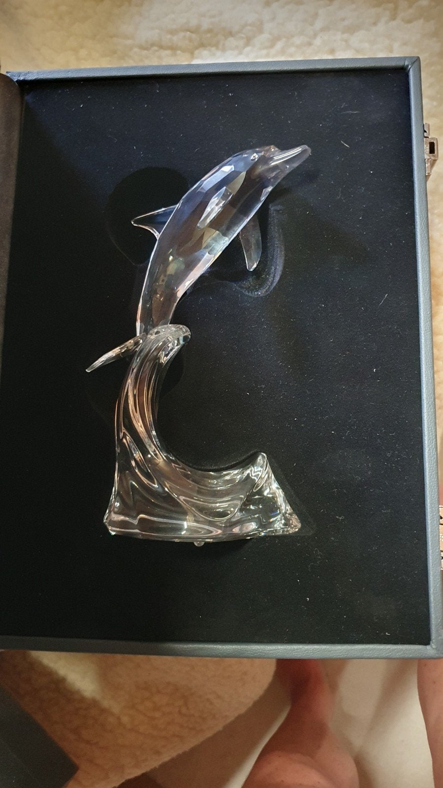 Swarovski Kristallen Dolfijn Beeldje - Zo Goed als Nieuw, Ophalen, Zo goed als nieuw, Figuurtje
