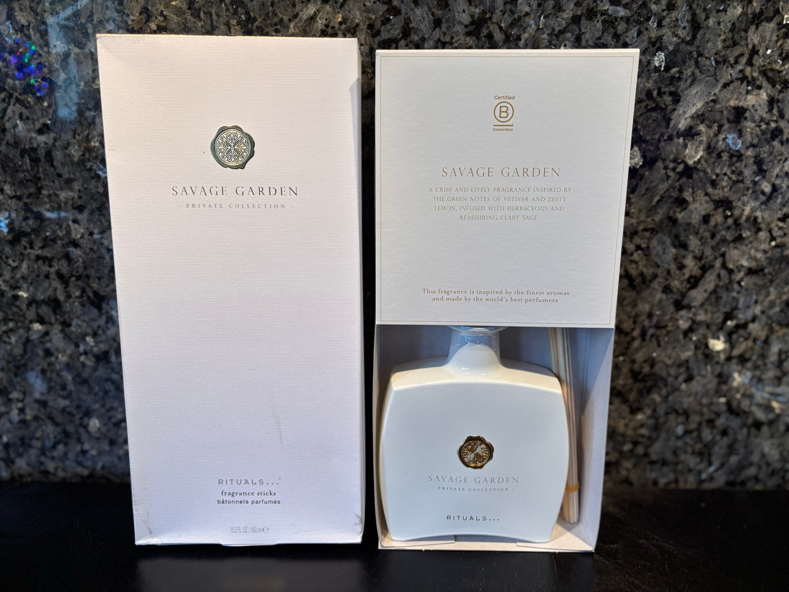 Rituals Savage Garden Geurstokjes - 450 ml nieuw, Ophalen of Verzenden, Nieuw, Wit, Glas