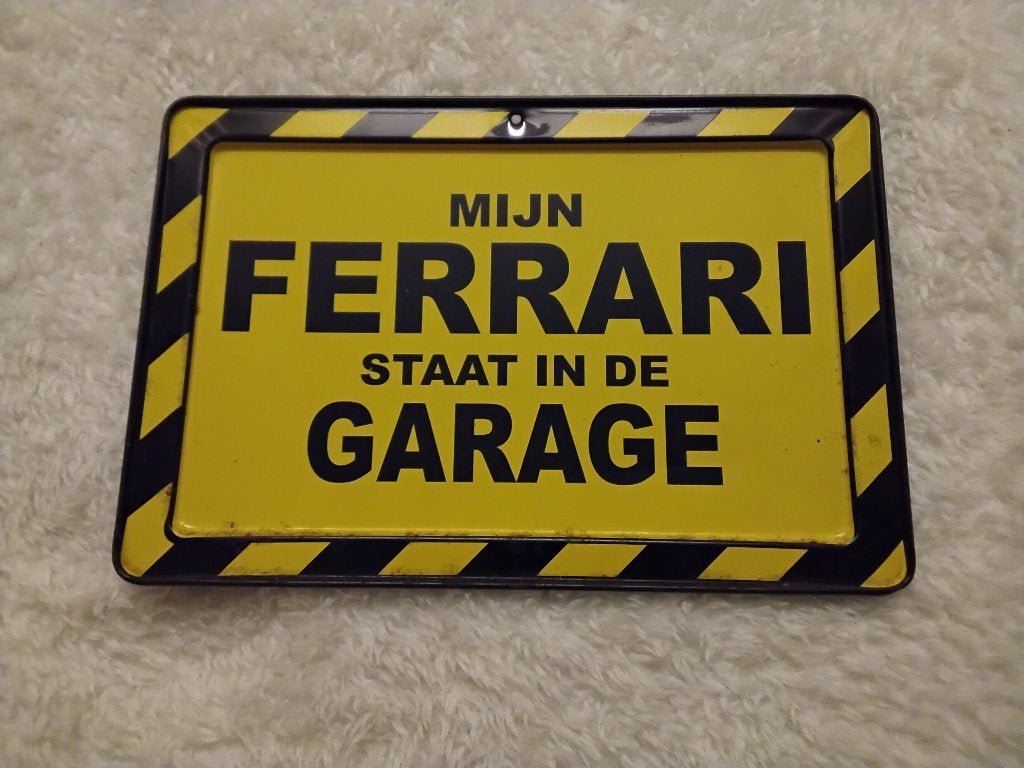 vintage-stijl metalen wandbord, Antiek en Kunst, Verzenden