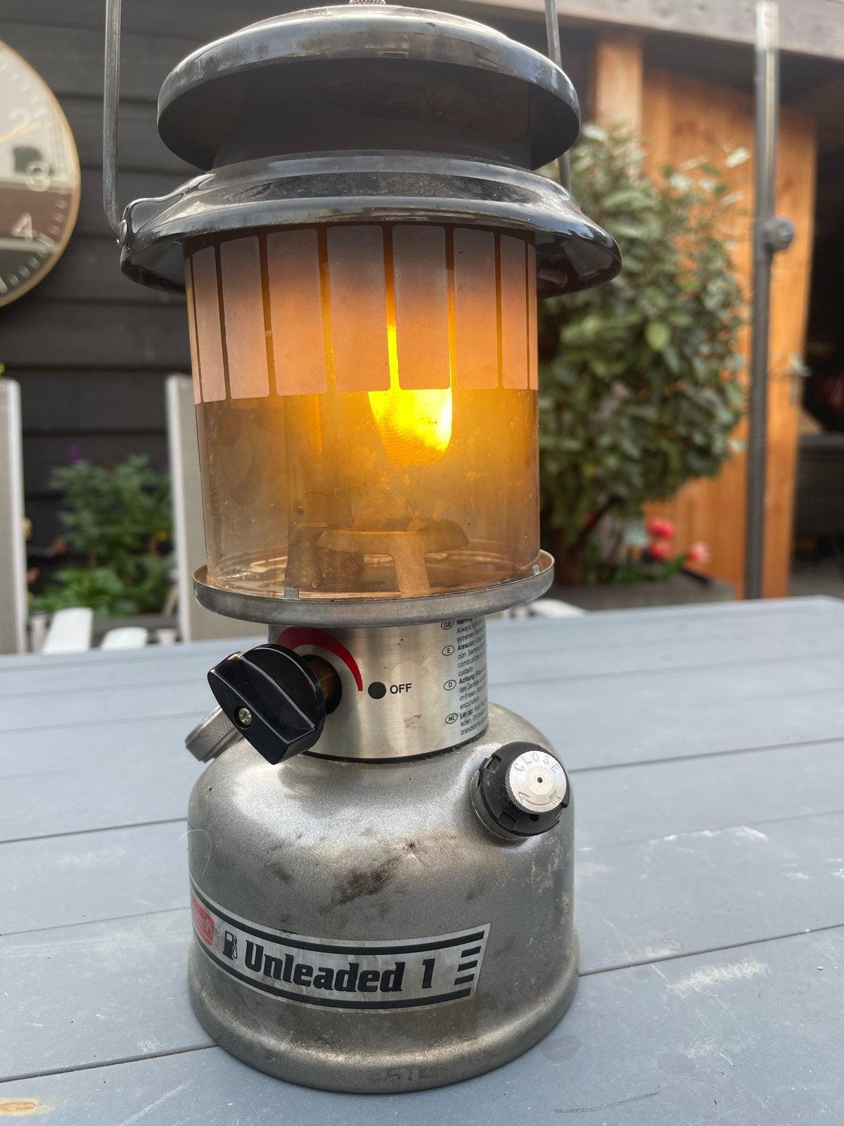 Vintage Coleman Unleaded 1 Benzine Lantaarn, Ophalen, Gebruikt