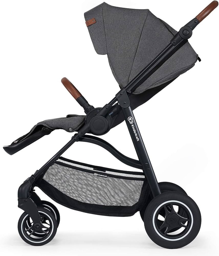 Kinderkraft Nubi 2-in-1 Kinderwagen - Grijs, Kinderen en Baby's, Verstelbare duwstang, Zo goed als nieuw, Combiwagen, Ophalen