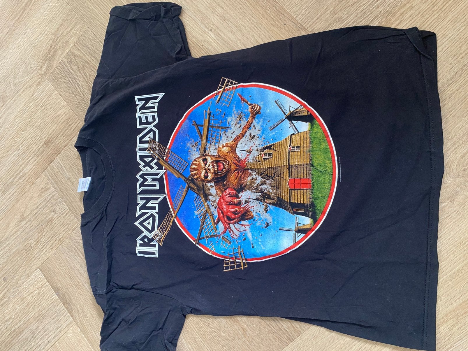 Iron maiden nederland, Ophalen of Verzenden, Zo goed als nieuw, Maat 52/54 (L), Zwart
