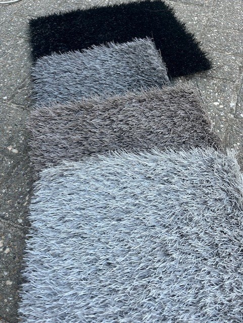 gekleurde kunstgras kleuren zwart grijs bruin taupe kleur, Tuin en Terras, Gras en Kunstgras, Ophalen of Verzenden, Nieuw, 20 m² of meer