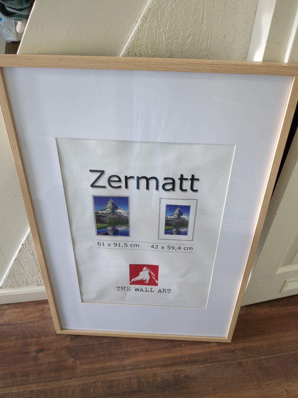 lijst met passe-partout 61x91,5, Huis en Inrichting, Woonaccessoires | Lijsten, Ophalen, Nieuw, Hout