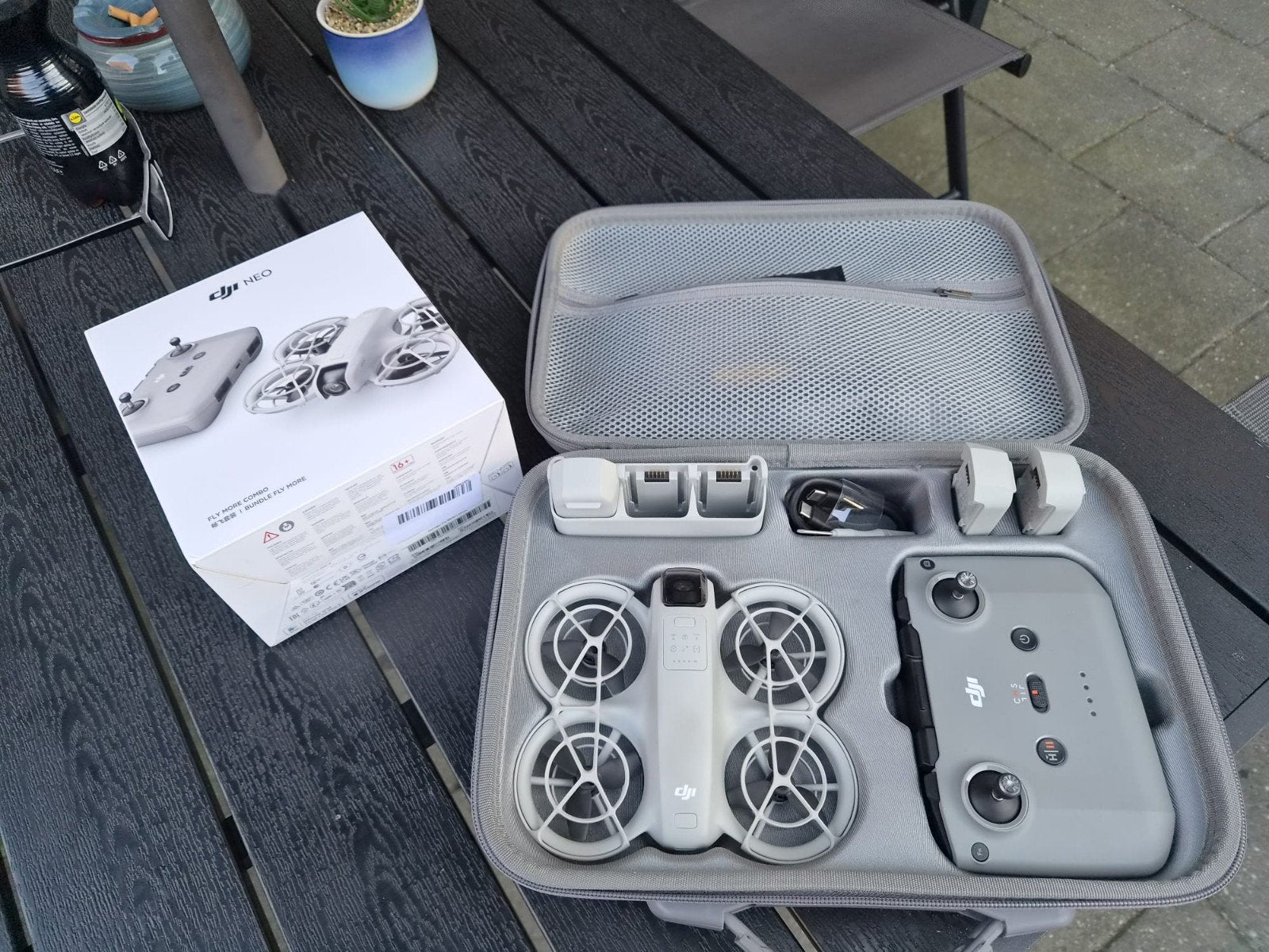 Complete DJ Neo Drone Fly More Combo in uitstekende staat, Ophalen of Verzenden, Zo goed als nieuw, 30 tot 45 minuten