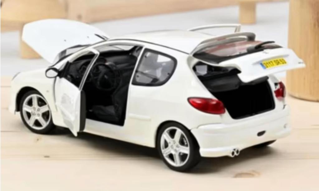 Peugeot 206 RC '03 WIT schaal 1/18 LIM.ED. NOREV Ref: 184827, Hobby en Vrije tijd, Modelauto's | 1:18, Verzenden, Nieuw, Auto