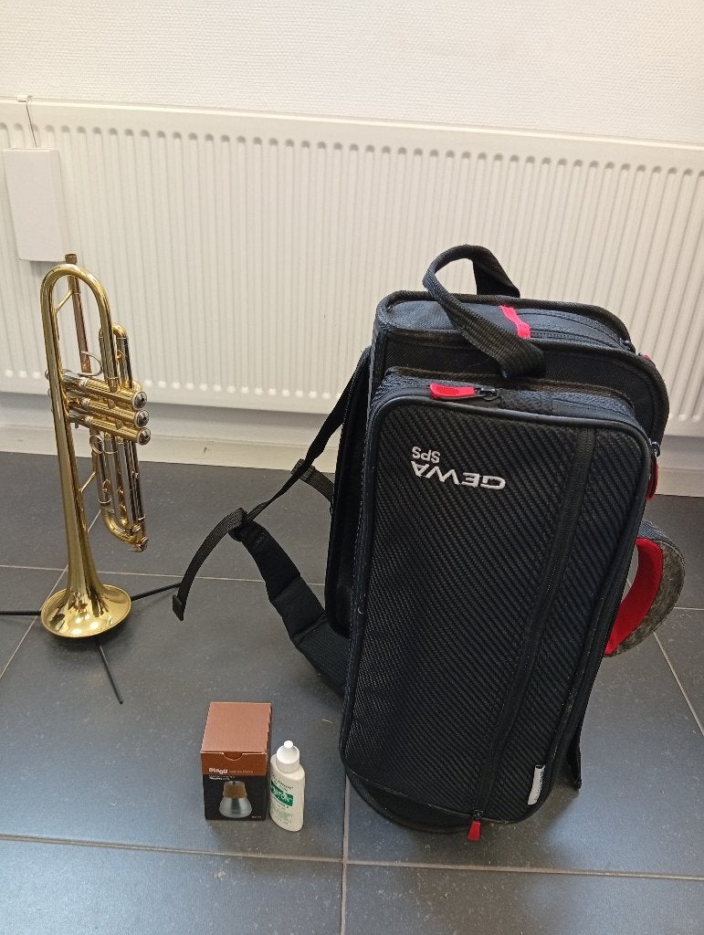 Complete Vincent Bach Trompet Set+ Mondstuk, Demper & Gigbag, Ophalen, Gebruikt, Overige typen