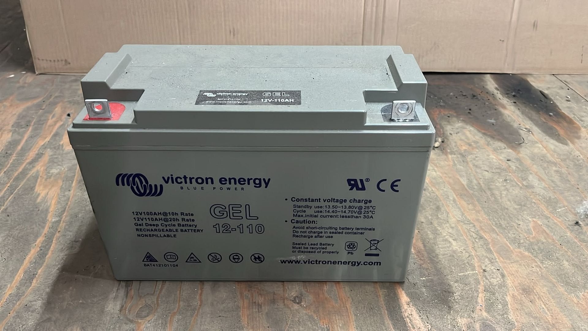 Victron Energy Blue Power BAT412101104 Solar-accu 12 V 110 A, Gebruikt, -, -, -