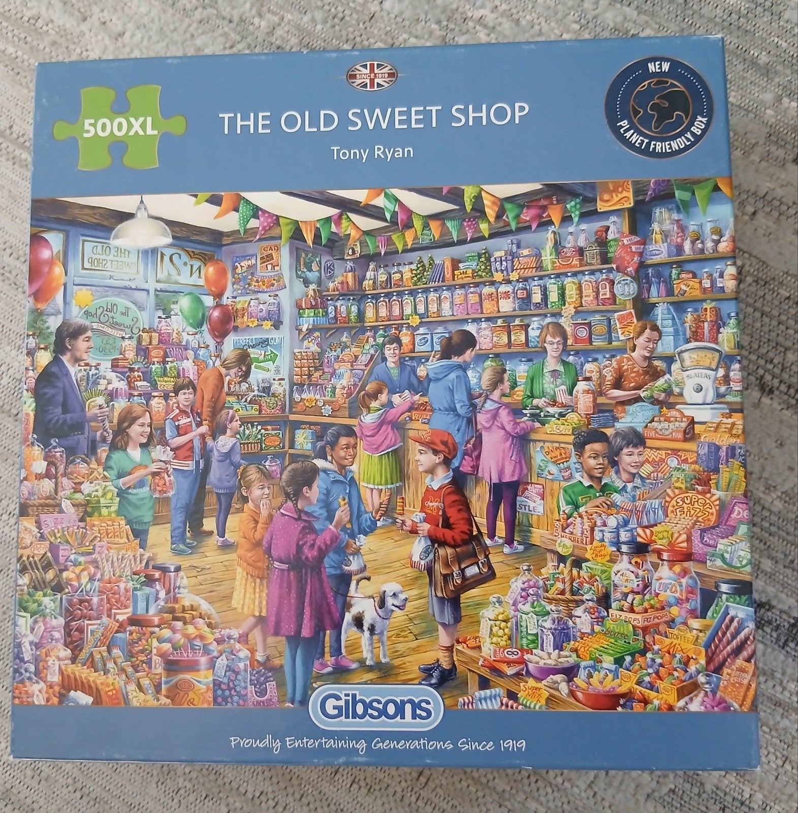 Gibson XXL Puzzel 'The Old Sweet Shop' 500 stukjes, Kinderen en Baby's, Speelgoed | Kinderpuzzels, Ophalen, Zo goed als nieuw