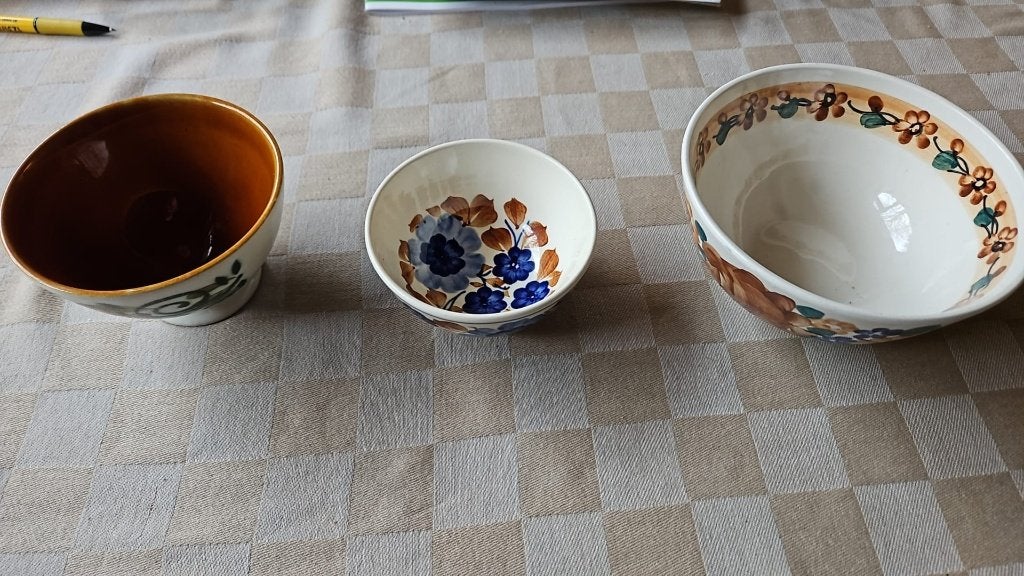 3 aardewerk antieke schalen puntgaaf, Ophalen of Verzenden
