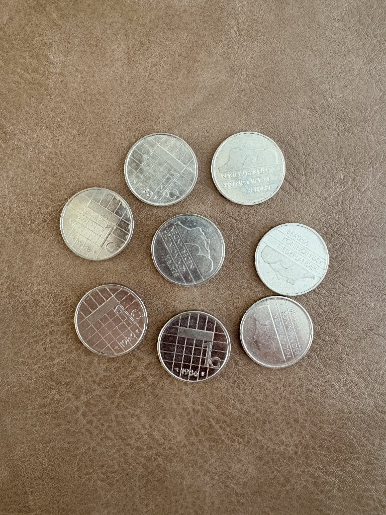 1986 - Nederlandse 1 Gulden - Beatrix - Nikkel, Verzenden, Koningin Beatrix, 1 gulden, Losse munt