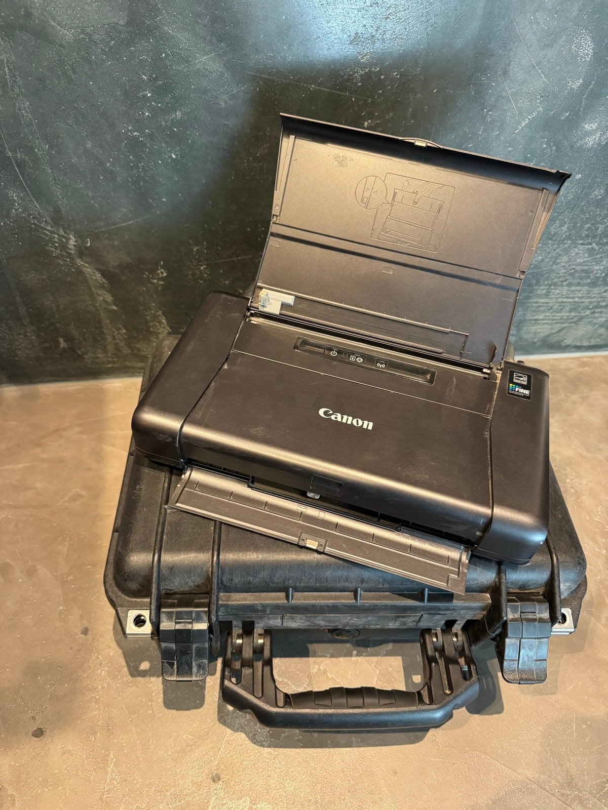 Canon Pixma iP110 Draagbare Inkjetprinter met Pelicase 1450, Computers en Software, Gebruikt, Printer, Inkjetprinter, Kleur printen