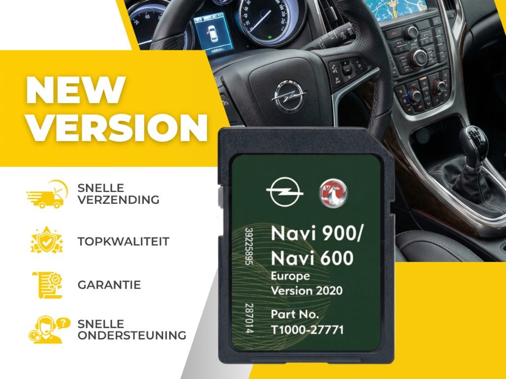 Opel NAVI 900 / 600 - SD Kaart ✅ Navigatie NEW, Computers en Software, Navigatiesoftware, Verzenden, Nieuw, Heel Europa, Landkaarten