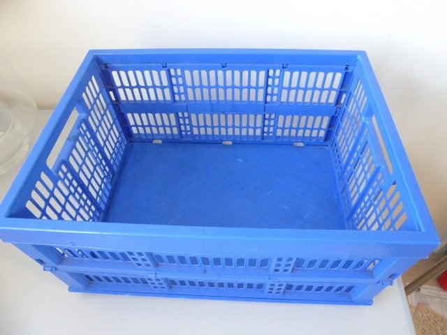 Vouwkrat blauw, Ophalen, Opvouwbaar, Minder dan 50 cm, Zo goed als nieuw