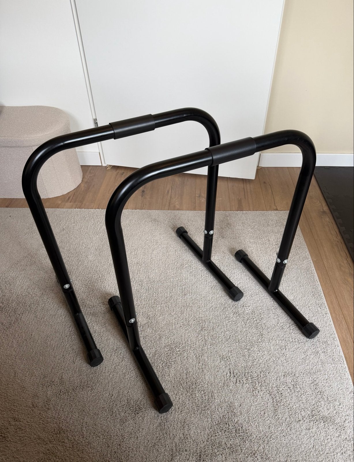 Parallel bars voor fitness - 100cm aluminium, Ophalen, Gebruikt, Overige typen, Armen