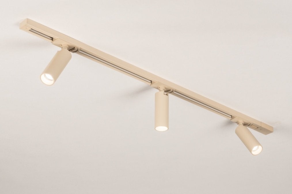 beige spots rails 100cm of 150 cm keuken bed bank tafel lamp, Ophalen of Verzenden, Nieuw