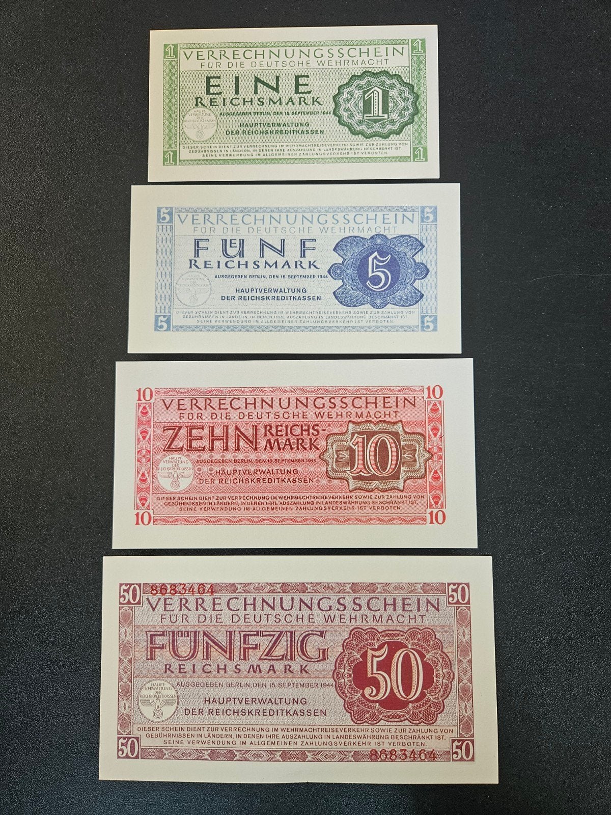 Duitsland COPY Verrechnungsschein serie, Verzenden, Duitsland, Setje