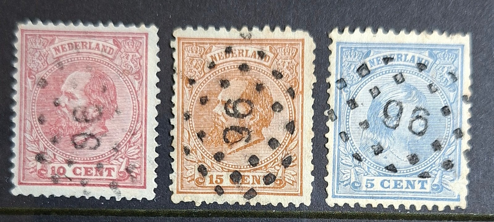 puntstempel zegels num 96 Schoonhoven, Postzegels en Munten, Ophalen of Verzenden