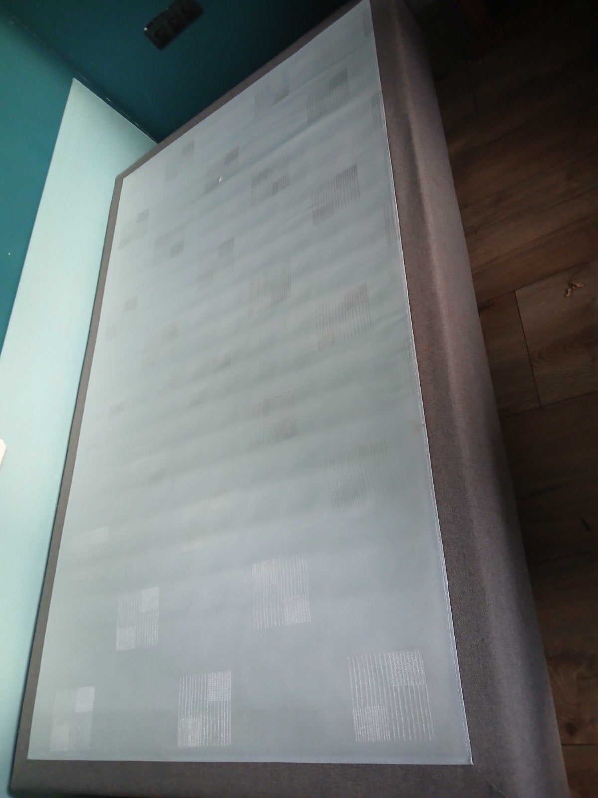 2x Boxspring met matras - Taupe en Zwart - 120x200 cm, Ophalen, Gebruikt, 200 cm, 120 cm