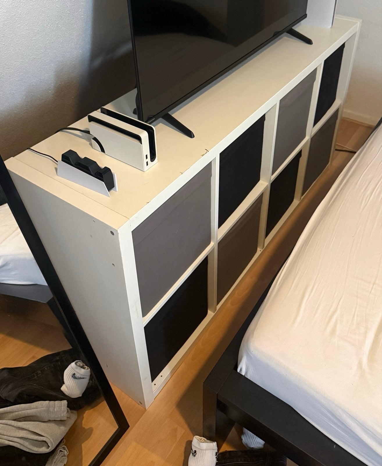 IKEA Kallax Kast met 8 Bakken - Wit, Huis en Inrichting, Kasten | Overige, Ophalen, Gebruikt