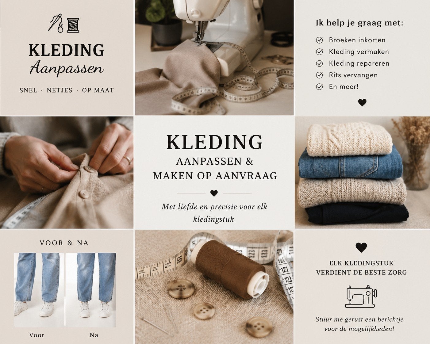 Kleding inkorten en vermaken. Ook nieuwe kleding maken, Ophalen of Verzenden, Nieuw, Paspop