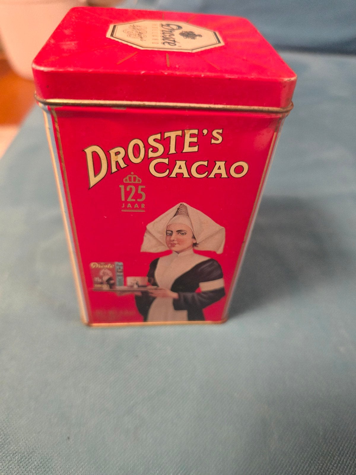 Vintage Droste's Cacao Blik - 125 Jaar Jubileum Editie, Ophalen of Verzenden