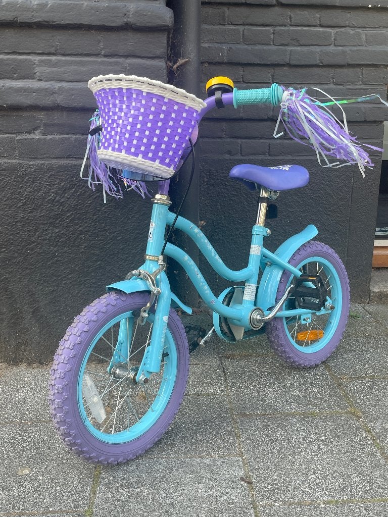Frozen 14" kids bicycle 4-6, Fietsen en Brommers, Fietsen | Kinderfietsjes, Ophalen, Zijwieltjes, Disney Frozen, Schijfrem