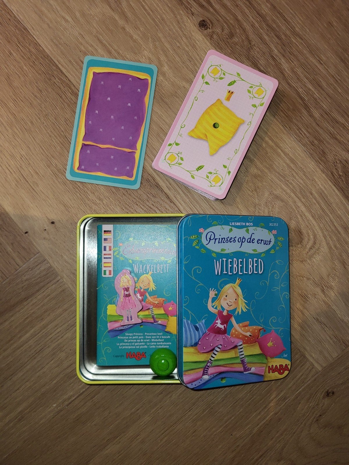 HABA - Spel Wiebelbed, prinses op de erwt, Ophalen of Verzenden, Zo goed als nieuw