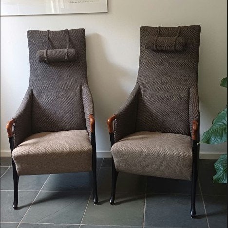 één of twee Giorgetti Progetti fauteuils incl  hoofdsteunen, Huis en Inrichting, Fauteuils, Ophalen, 75 tot 100 cm, Zo goed als nieuw