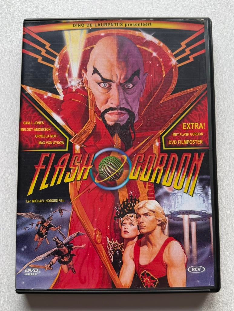 Flash Gordon - DVD - met poster - NL uitgave - 1980, Alle leeftijden, Verzenden, 1980 tot heden, Zo goed als nieuw