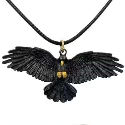 Raaf hanger met gouden accenten Raven Viking Gothic, Ophalen of Verzenden, Nieuw, Zwart, Overige materialen