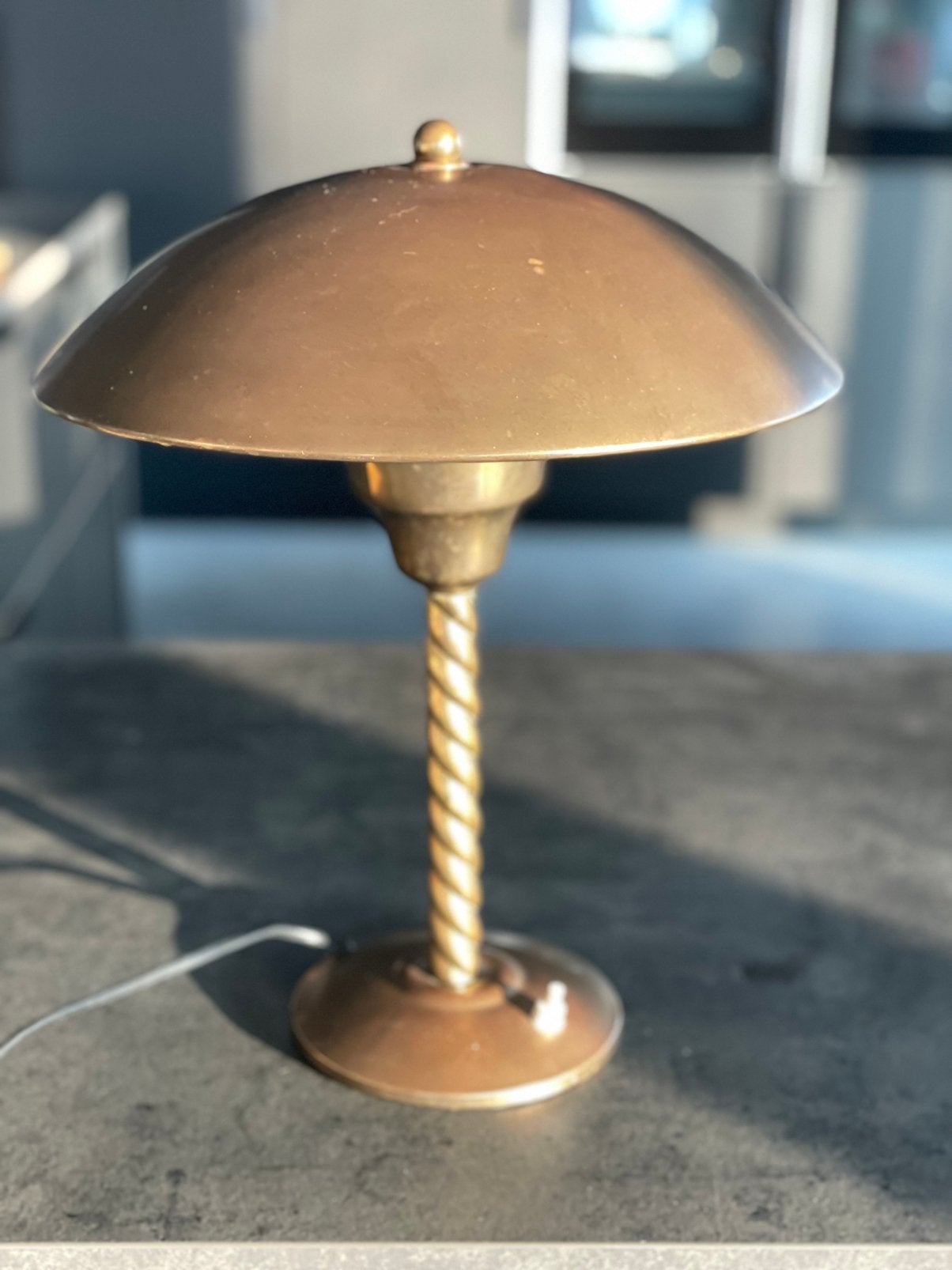Vintage art deco design tafellamp, Huis en Inrichting, Ophalen, Zo goed als nieuw, Art deco