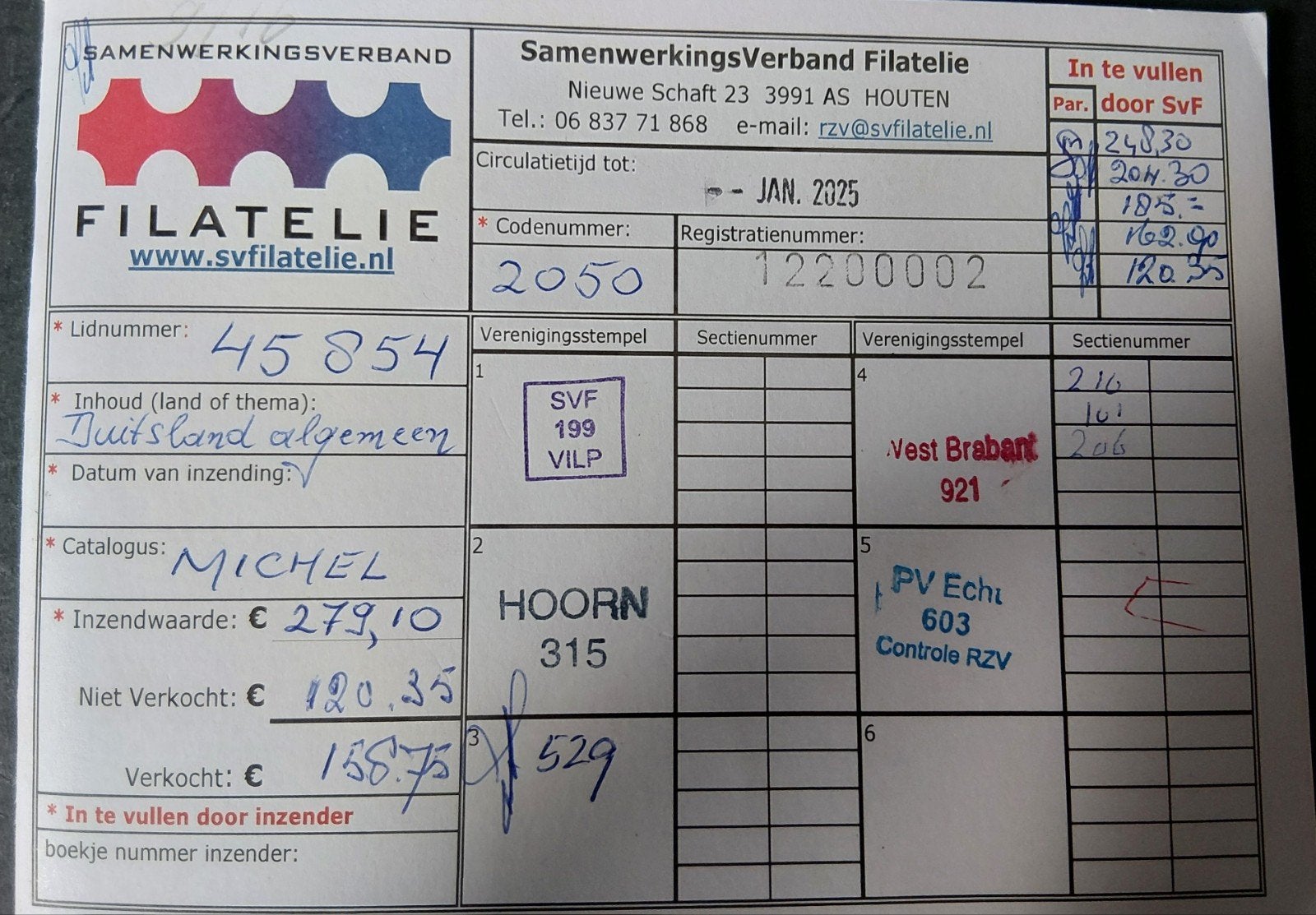 Rondzendboekje Duitsland algemeen o.a Bayern/Reich, Postzegels en Munten, Verzenden, Overige periodes, Gestempeld