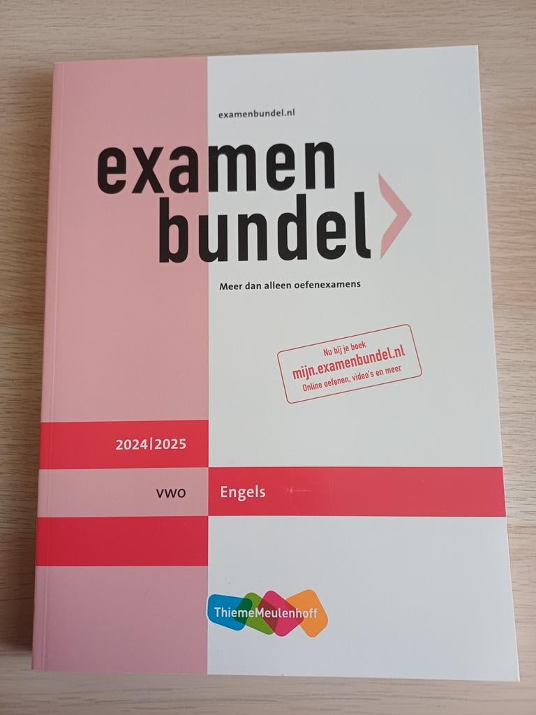 Examenbundel Engels VWO 2024/2025, Boeken, Schoolboeken, Ophalen of Verzenden, Zo goed als nieuw, VWO, Engels